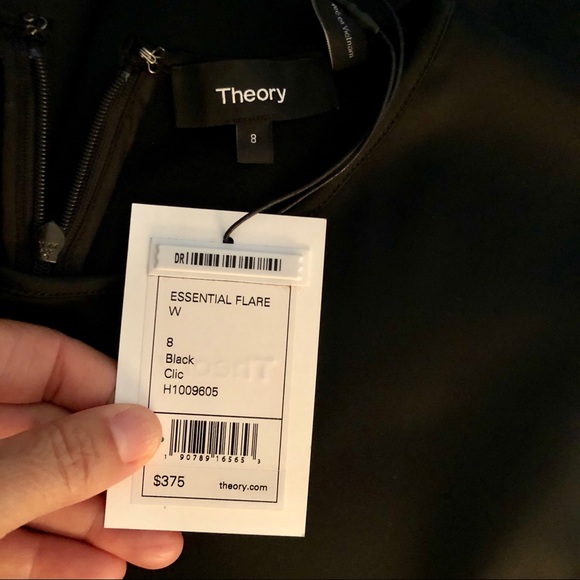 NWT! Theory Essential Fit & Flare Dress, Size 8 - Picture 5 of 7